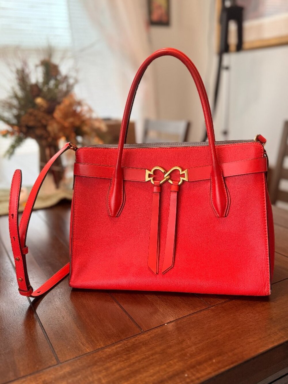Kate Spade New York Toujours Medium Satchel in Lava Red